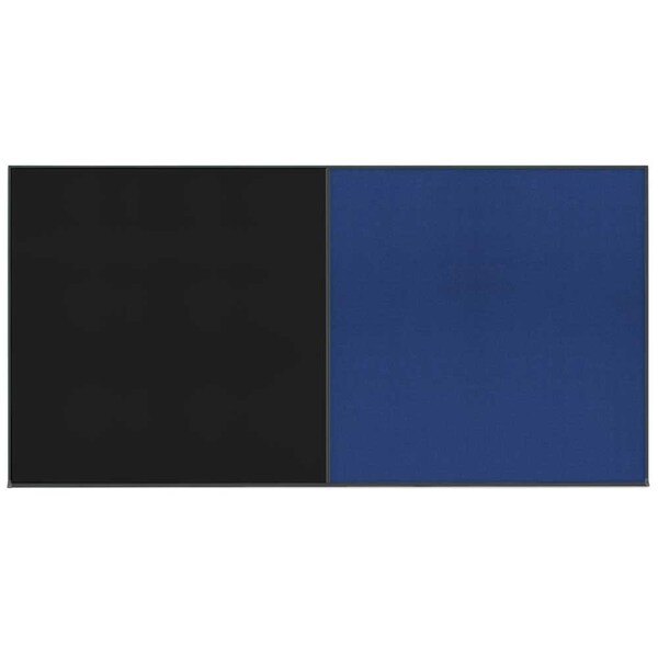 Enclosed Corkboard, 1 Door, 60"x36", 4" Fra